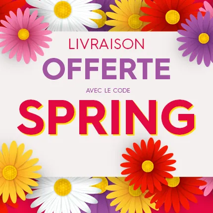 Livraison OFFERTE jusqu'au 23/03/25 avec le code SPRING *