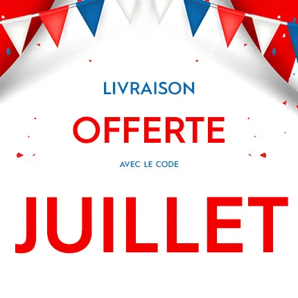 Livraison OFFERTE jusqu'au 14/07/2025 minuit  avec le code JUILLET*