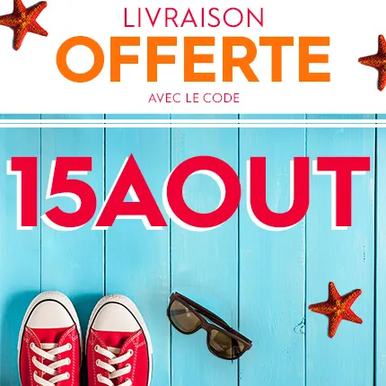 Livraison OFFERTE jusqu'au 17/08/2025 minuit avec le code 15AOUT*