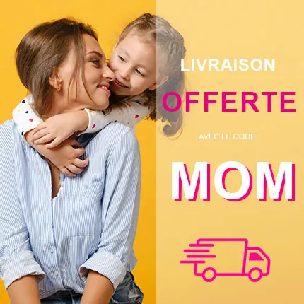 Livraison OFFERTE jusqu'au 25/05/2025 minuit avec le code MOM*