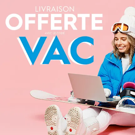 Livraison OFFERTE jusqu'au 08/02/2026 minuit avec le code VAC*