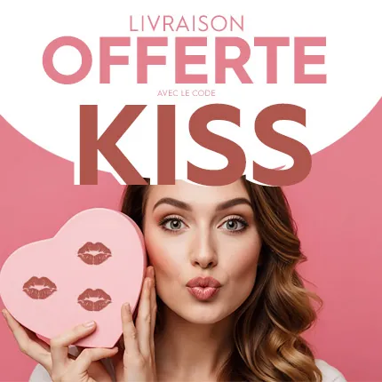 Livraison OFFERTE jusqu'au 15/02/2026 minuit avec le code KISS*