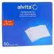 ALVITA Compresses en non-tiss&eacute; st&eacute;riles taille 7.5 * 7.5cm - 50 sachets de 2 compresses - Illustration n&deg;1