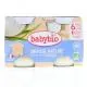 BABYBIO Desserts lact&eacute;s - Brass&eacute; nature bio 2x130g d&egrave;s 6mois - Illustration n&deg;1