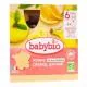 BABYBIO Fruits - Gourdes Pomme Orange Banane bio 4x90g dès 6mois - Illustration n°1