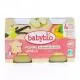 BABYBIO Fruits - Petits pots &agrave; la pomme d'Aquitaine et Vanille d&egrave;s 4 mois 2x130g - Illustration n&deg;1