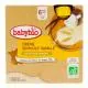 BABYBIO Desserts Lactés - Gourdes crème semoule vanille dès 6 mois 4x85g - Illustration n°1