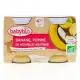 BABYBIO Fruits - Petits pots Banane, Pomme de Nouvelle-Aquitaine 2x130g dès 4 mois - Illustration n°1