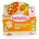 BABYBIO Repas du Midi - Petit plat Légumes à la Basquaise, poulet fermier du Poitou 260g dès 15 mois - Illustration n°1