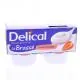 DELICAL Le Brass&eacute; - Dessert lact&eacute; HP/HC Fraise 4x200g - Illustration n&deg;1