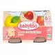 BABYBIO Fruits - Petits pots Pomme / Fraise d&egrave;s 6 mois 2x130g - Illustration n&deg;1
