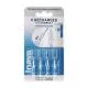 INAVA Trio Compact - Recharge Brossette interdentaire bleue étroite ISO1 0,8mm x4 - Illustration n°1