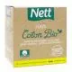 NETT Tampons &eacute;cologiques 100% coton bio avec applicateur normal x16 - Illustration n&deg;1