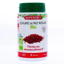 SUPERDIET Levure de riz rouge bio 60 gélules