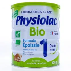 PHYSIOLAC Bio Lait formule épaissie 1 de 0 à 6 mois 800g