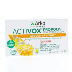 ARKOPHARMA Activox propolis - Adoucit la gorge 20 comprimés à sucer