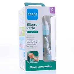 MAM Biberon verre premium débit 1 +0mois 170ml