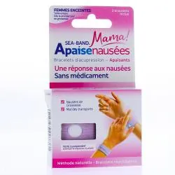 SEA-BAND Mama Apaise nausée 2 bracelets rose