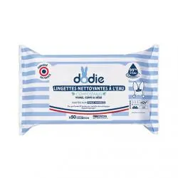 DODIE Lingettes nettoyantes à l'eau compostables x50