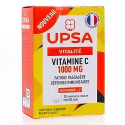 UPSA Vitalité Vitamine C 1000mg x20 comprimés à croquer