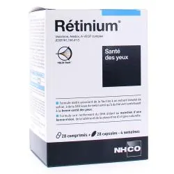 NHCO Santé - Rétinium Santé des yeux 28 comprimés + 28 capsules