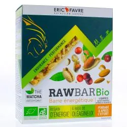 ERIC FAVRE Rawbar bio barre énergétique saveur cranberry, amandes et cacahuètes x6 barres