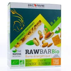 ERIC FAVRE Rawbar bio barre énergétique saveur cacahuètes amandes miel x6 barres