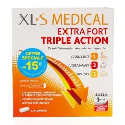 XLS MEDICAL Extra Fort Triple Action 120 comprimés