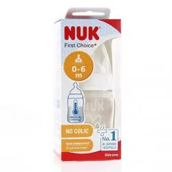 NUK First Choice - Biberon 1er âge 150ml blanc