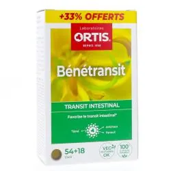 ORTIS Bénétransit Transit intestinal boîte de 72 comprimés