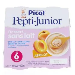 PICOT Pepti-Junior Crème dessert sans lait saveur abricot 4x100g