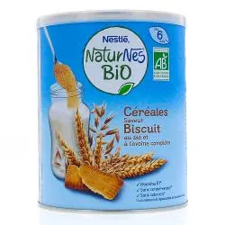 NESTLE Naturnes Céréales saveur biscuit dès 6 mois Boite 240g