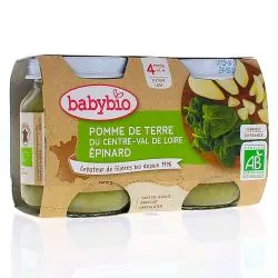 BABYBIO Légumes - Pot pomme de terre épinard bio +4mois 2x130g