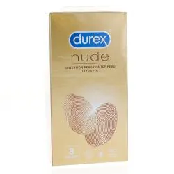 DUREX Nude - Sensation Peau Contre Peau Ultra fin x8