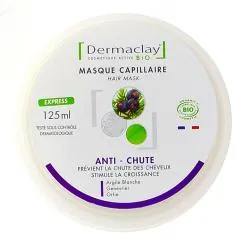 DERMACLAY Masque capilaire anti-chute bio 125ml