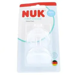 NUK First Choice - Tétines physiologiques pour biberon 0mois+ Taille S