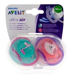 AVENT Sucettes ultra air 18m+ x2
