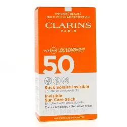 CLARINS Stick solaire invisible SPF50 17g