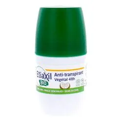 ETIAXIL Anti transpirant végétal noix de coco bio 48h 50ml