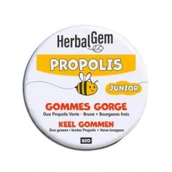 HERBALGEM Propolis junior gommes gorge bio 45g