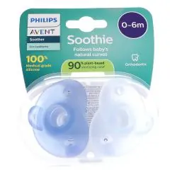 AVENT Soothie Sucettes nouveau né 0-6 mois bleue