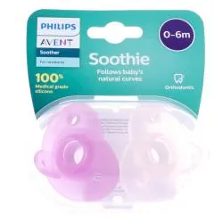 AVENT Soothie Sucettes nouveau né 0-6 mois rose