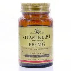 SOLGAR Vitamine B1 (thiamine) 100mg 100 gélules
