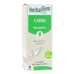 HERBALGEM Concentré du bourgeons frais - Cassis bourgeons Bio 30ml