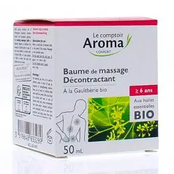 LE COMPTOIR AROMA Baume de massage décontractant bio 50ml
