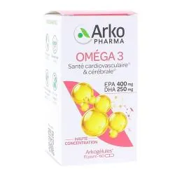 ARKOPHARMA Arkogélules - Oméga 3 (Huile de Poisson) boîte 60 capsules