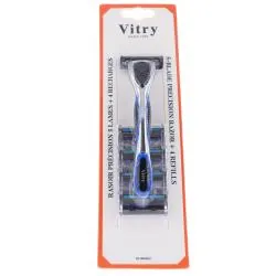 VITRY Men Care - Rasoir homme 5 lames 1 rasoir + 4 recharges