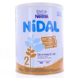 NESTLE Nidal Lait de Suite 2ème âge 800g