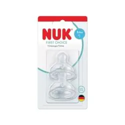 NUK First Choice Tétines physiologiques 3mois+ Taille M x2