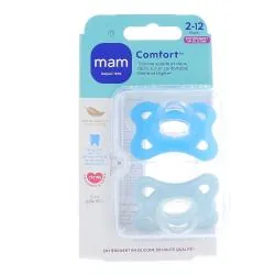 MAM Comfort Sucettes 2-6 mois x2 bleu